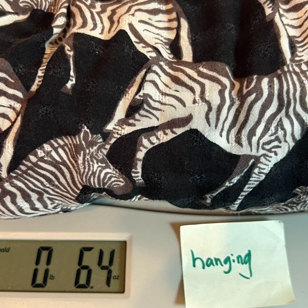 Jane Delancey Blouse Tunic Womens 3X Black White Zebras Henley Neck - Picture 12 of 12